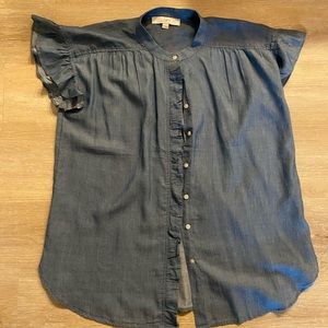 LOFT chambray top